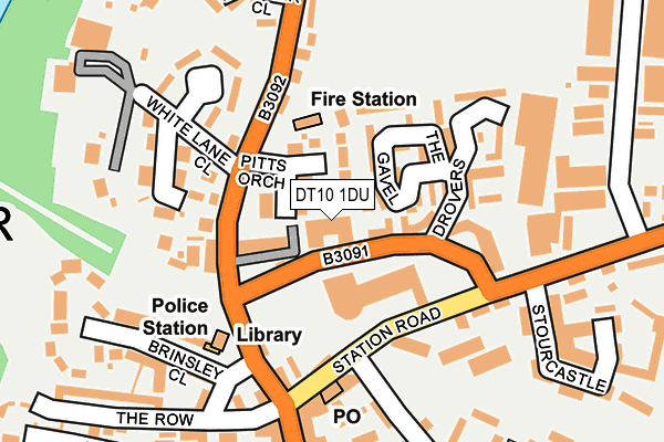 DT10 1DU map - OS OpenMap – Local (Ordnance Survey)