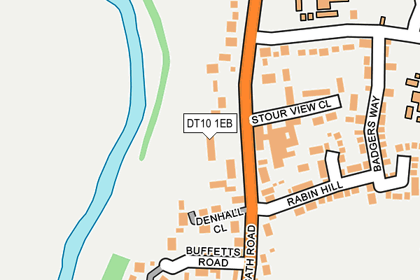 DT10 1EB map - OS OpenMap – Local (Ordnance Survey)