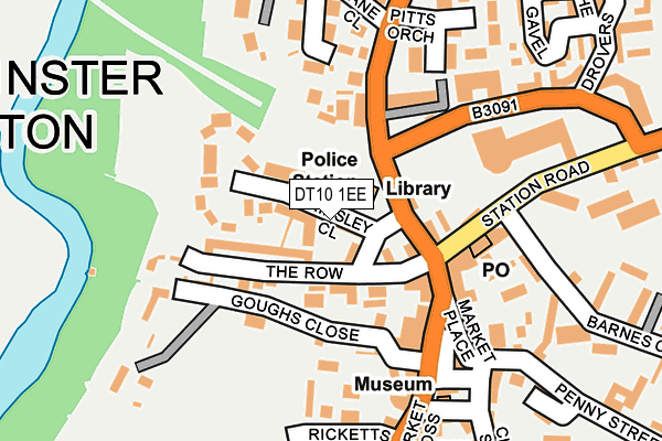 DT10 1EE map - OS OpenMap – Local (Ordnance Survey)