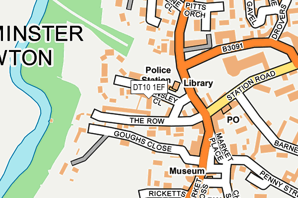 DT10 1EF map - OS OpenMap – Local (Ordnance Survey)