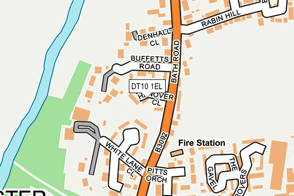 DT10 1EL map - OS OpenMap – Local (Ordnance Survey)