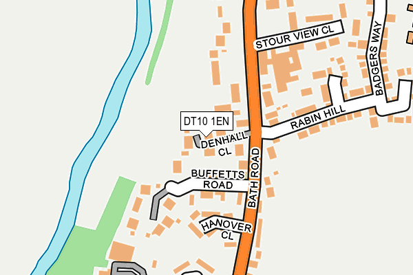 DT10 1EN map - OS OpenMap – Local (Ordnance Survey)