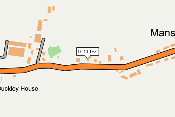 DT10 1EZ map - OS OpenMap – Local (Ordnance Survey)