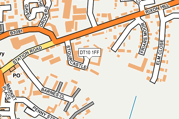 DT10 1FF map - OS OpenMap – Local (Ordnance Survey)