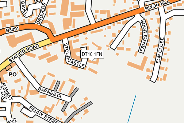 DT10 1FN map - OS OpenMap – Local (Ordnance Survey)