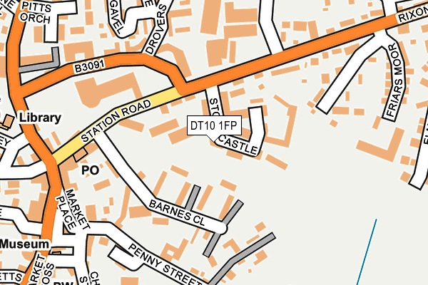 DT10 1FP map - OS OpenMap – Local (Ordnance Survey)