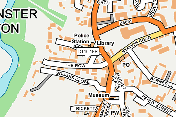 DT10 1FR map - OS OpenMap – Local (Ordnance Survey)
