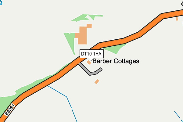 DT10 1HA map - OS OpenMap – Local (Ordnance Survey)