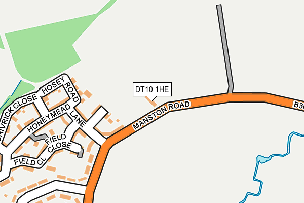 DT10 1HE map - OS OpenMap – Local (Ordnance Survey)