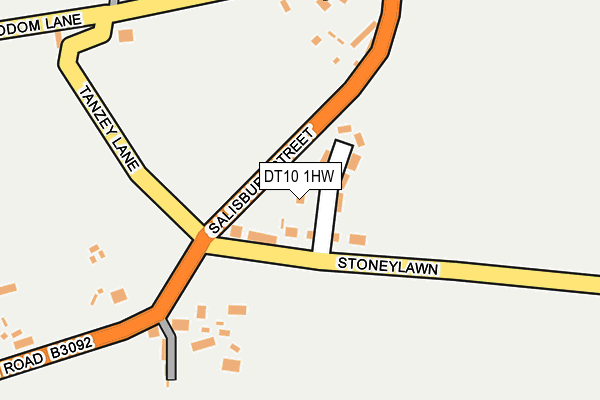 DT10 1HW map - OS OpenMap – Local (Ordnance Survey)