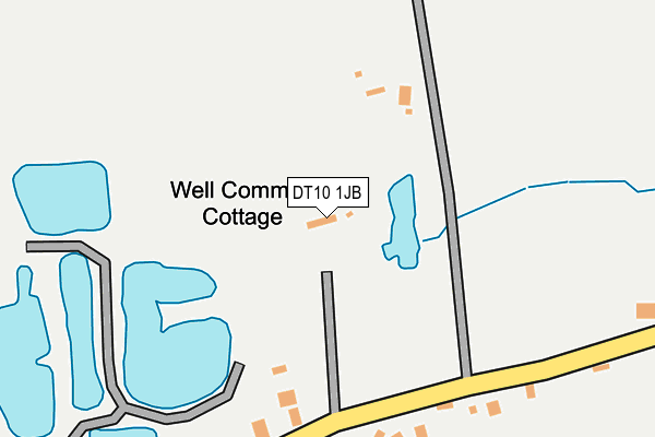 DT10 1JB map - OS OpenMap – Local (Ordnance Survey)