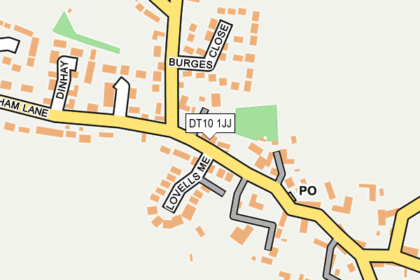 DT10 1JJ map - OS OpenMap – Local (Ordnance Survey)