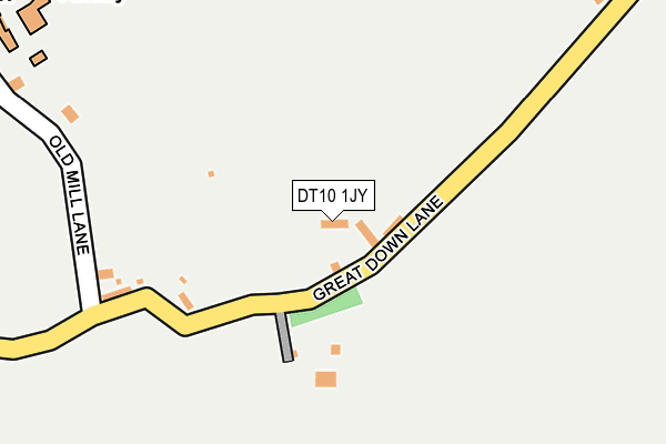 DT10 1JY map - OS OpenMap – Local (Ordnance Survey)