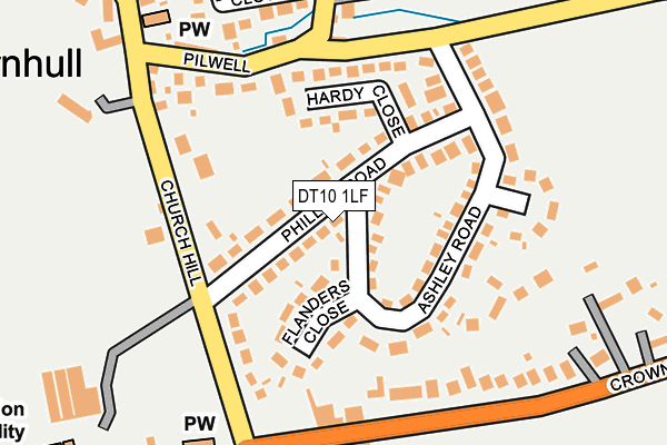 DT10 1LF map - OS OpenMap – Local (Ordnance Survey)