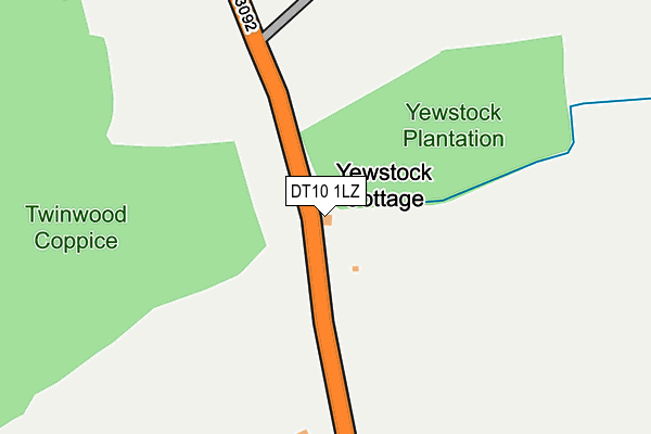 DT10 1LZ map - OS OpenMap – Local (Ordnance Survey)