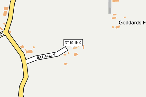 DT10 1NX map - OS OpenMap – Local (Ordnance Survey)