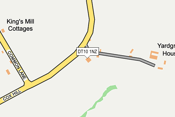 DT10 1NZ map - OS OpenMap – Local (Ordnance Survey)