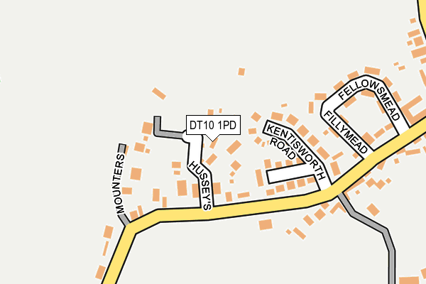 DT10 1PD map - OS OpenMap – Local (Ordnance Survey)