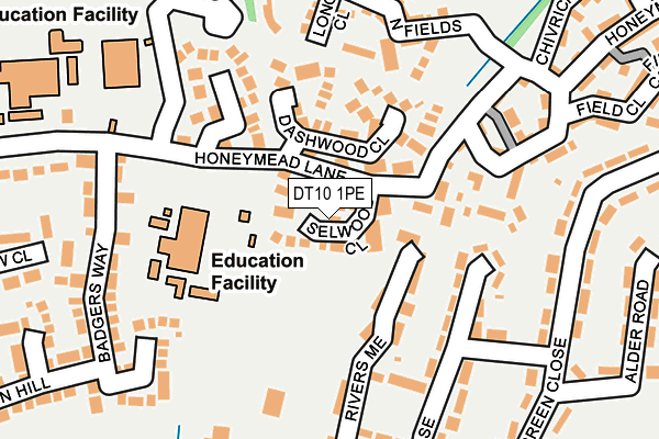 DT10 1PE map - OS OpenMap – Local (Ordnance Survey)