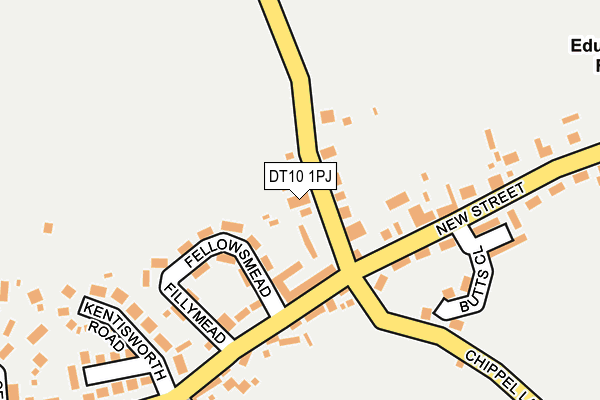 DT10 1PJ map - OS OpenMap – Local (Ordnance Survey)