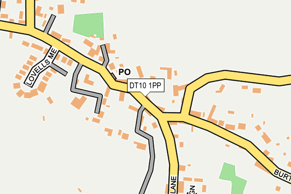 DT10 1PP map - OS OpenMap – Local (Ordnance Survey)
