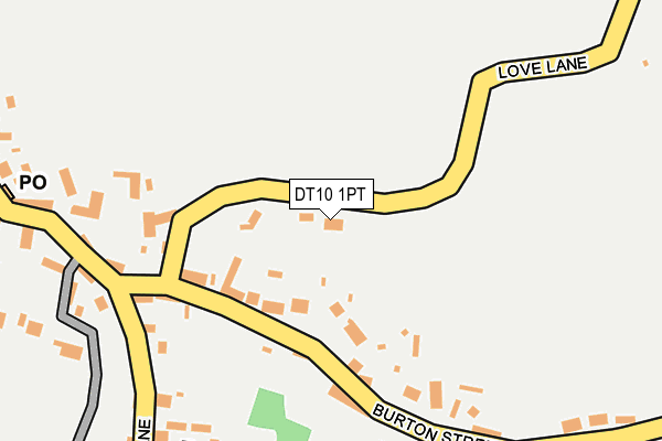 DT10 1PT map - OS OpenMap – Local (Ordnance Survey)