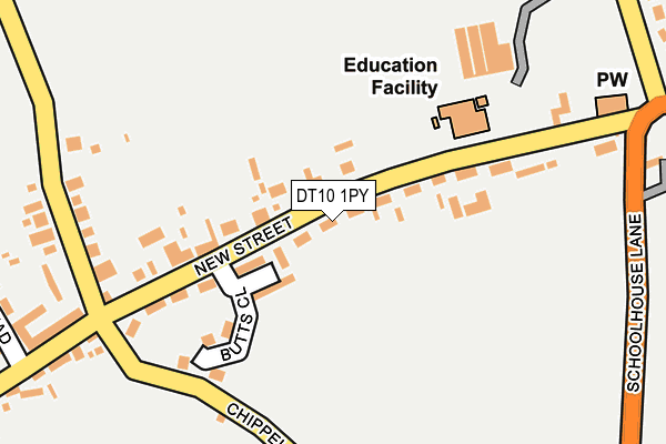 Map of R W PRINCE LIMITED at local scale