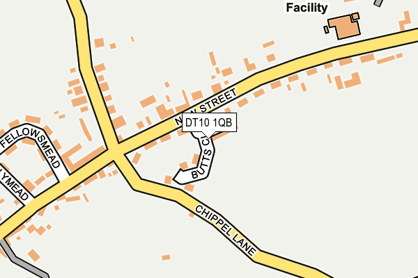 DT10 1QB map - OS OpenMap – Local (Ordnance Survey)