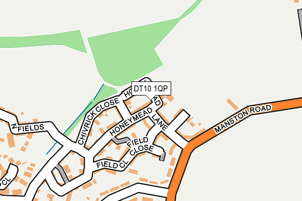 DT10 1QP map - OS OpenMap – Local (Ordnance Survey)