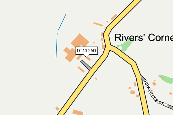 DT10 2AD map - OS OpenMap – Local (Ordnance Survey)