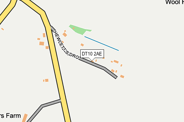 DT10 2AE map - OS OpenMap – Local (Ordnance Survey)
