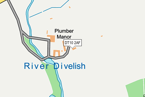 DT10 2AF map - OS OpenMap – Local (Ordnance Survey)
