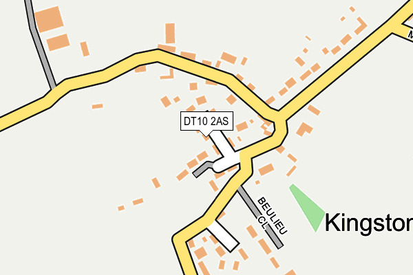 DT10 2AS map - OS OpenMap – Local (Ordnance Survey)