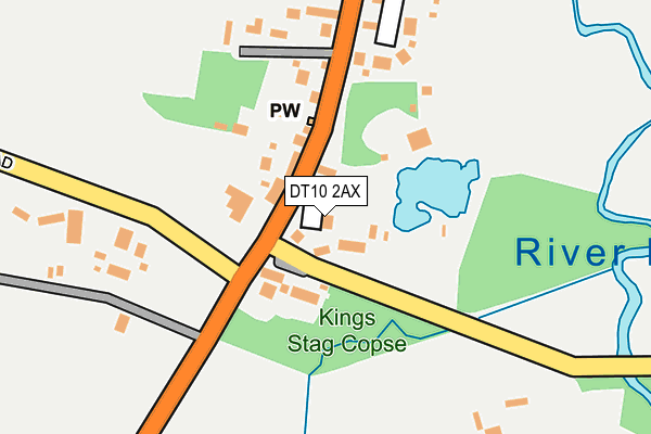 DT10 2AX map - OS OpenMap – Local (Ordnance Survey)