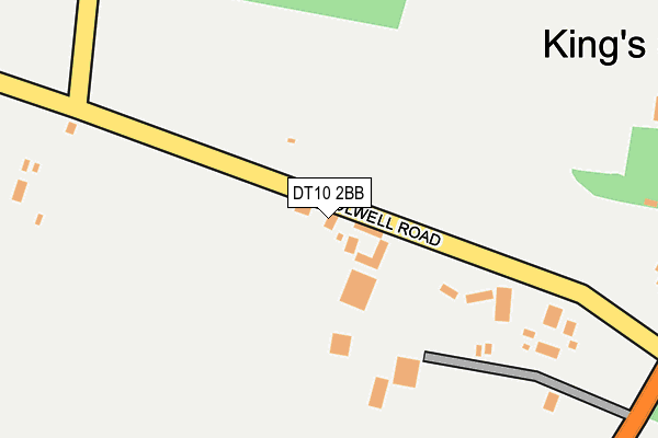DT10 2BB map - OS OpenMap – Local (Ordnance Survey)