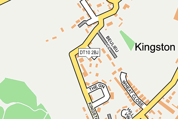 DT10 2BJ map - OS OpenMap – Local (Ordnance Survey)