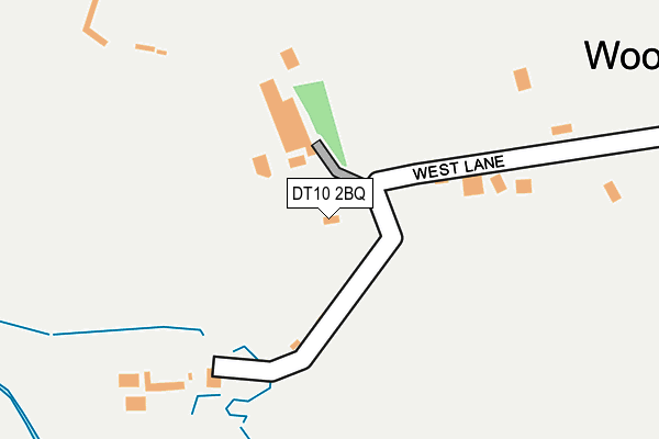 DT10 2BQ map - OS OpenMap – Local (Ordnance Survey)