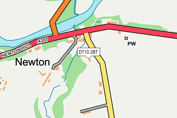 DT10 2BT map - OS OpenMap – Local (Ordnance Survey)