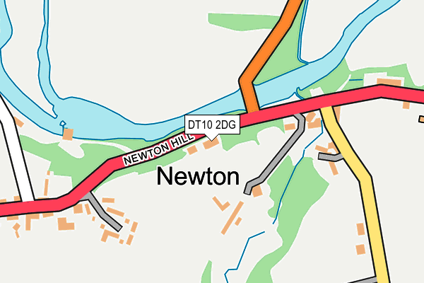 DT10 2DG map - OS OpenMap – Local (Ordnance Survey)