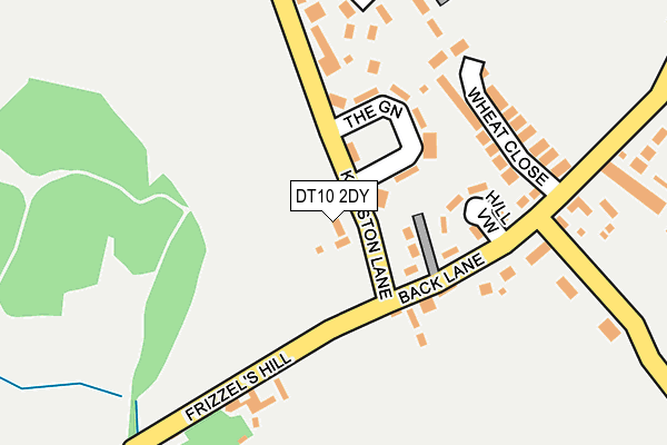 DT10 2DY map - OS OpenMap – Local (Ordnance Survey)