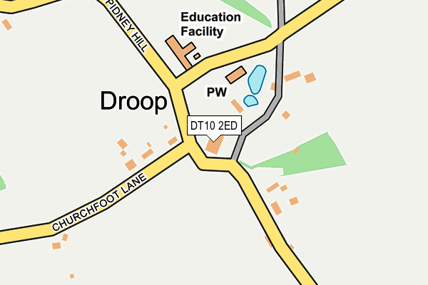 DT10 2ED map - OS OpenMap – Local (Ordnance Survey)