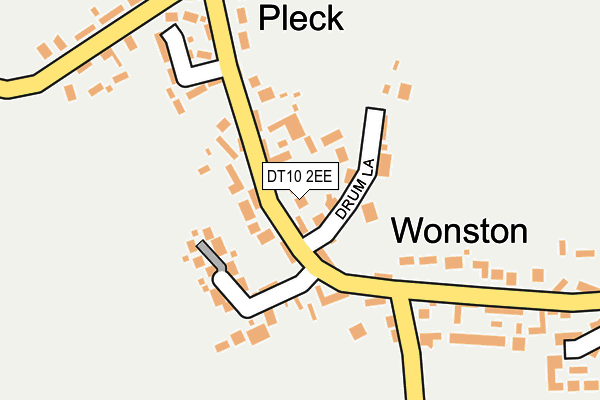 DT10 2EE map - OS OpenMap – Local (Ordnance Survey)