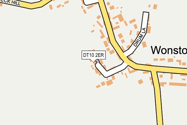 DT10 2ER map - OS OpenMap – Local (Ordnance Survey)
