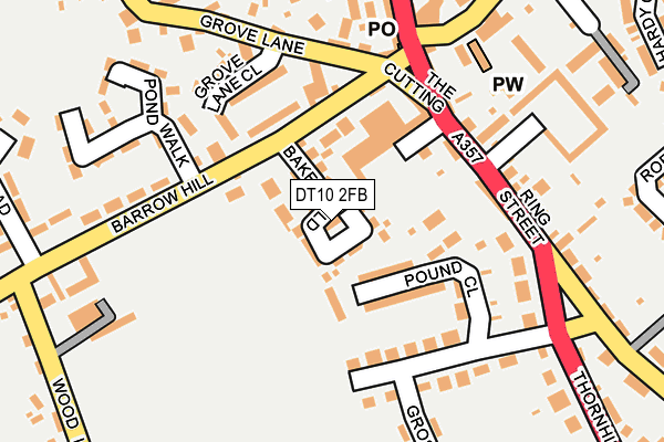 DT10 2FB map - OS OpenMap – Local (Ordnance Survey)