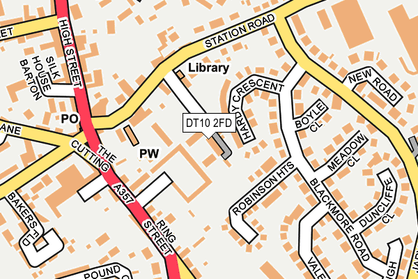 DT10 2FD map - OS OpenMap – Local (Ordnance Survey)