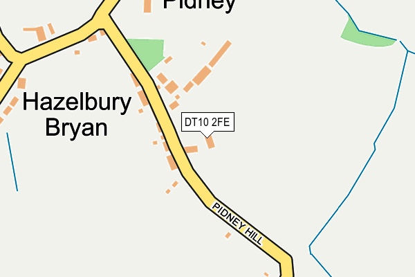 DT10 2FE map - OS OpenMap – Local (Ordnance Survey)