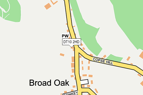 DT10 2HD map - OS OpenMap – Local (Ordnance Survey)