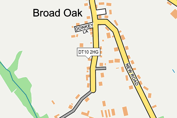 DT10 2HG map - OS OpenMap – Local (Ordnance Survey)