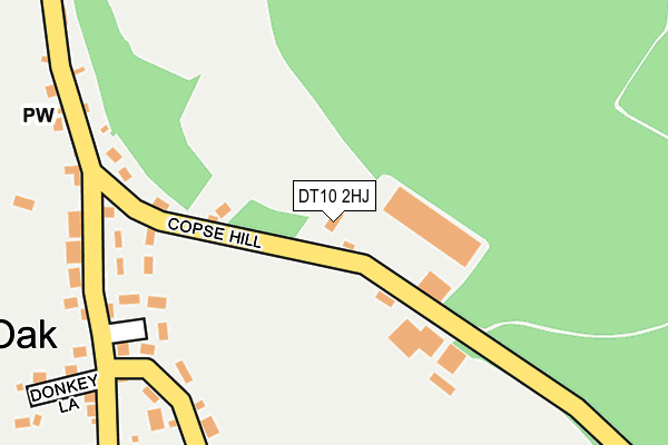 DT10 2HJ map - OS OpenMap – Local (Ordnance Survey)