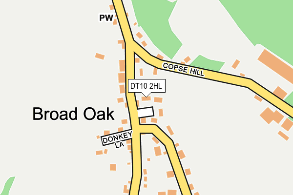 DT10 2HL map - OS OpenMap – Local (Ordnance Survey)